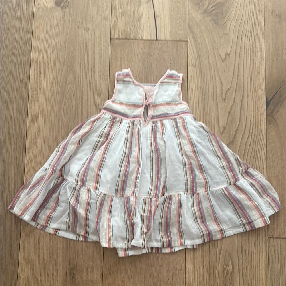 Pink Chicken Multicolor Striped Dress cotton 3T